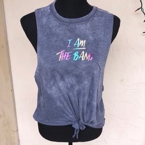 Hollister I am the Band Tie Front Muscle T Shirt